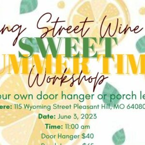 Wyoming Street Wine Stop Summertime Workshop